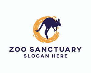 Wild Kangaroo Paint logo design