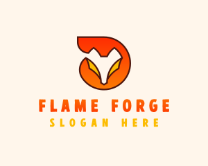 Fox Flame Wildlife  logo design