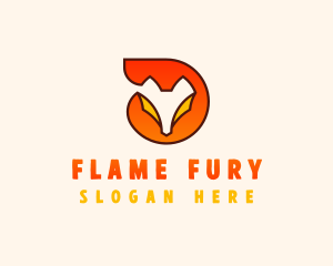 Fox Flame Wildlife  logo design