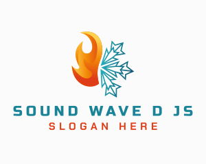 Fire Cold Snow  logo design