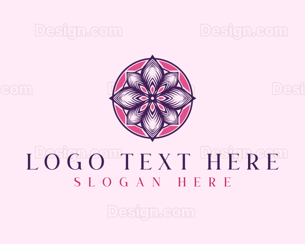 Mandala Flower Petals Logo