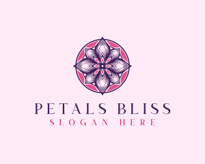 Mandala Flower Petals logo design