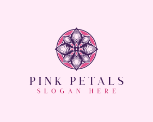 Mandala Flower Petals logo design