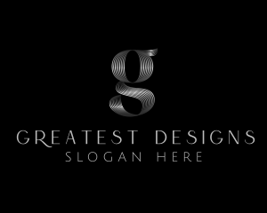 Premium Mettalic Boutique Letter G logo design