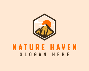 Outdoor Mountain Nature logo design