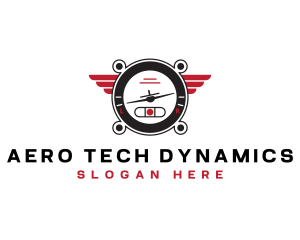 Aviation Airplane Gauge logo design