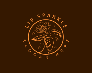 Sparkling Sunflower Floral logo design