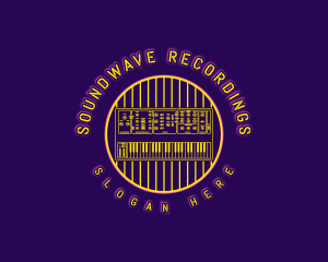 Recording Studio Synthesizer logo design