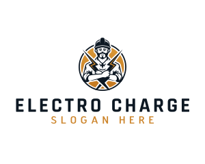 Electrician Voltage Maintenance logo design