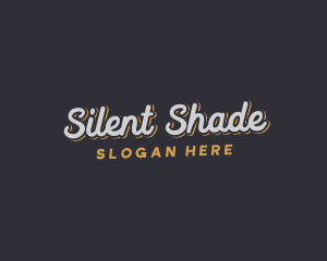 Modern Script Shadow Business logo