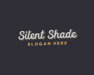 Modern Script Shadow Business logo design