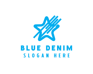 Sky Blue Star logo design