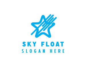 Sky Blue Star logo design