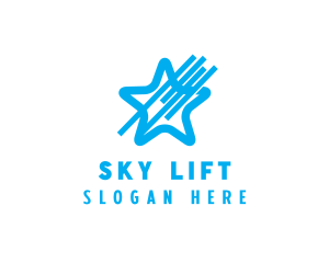 Sky Blue Star logo design