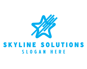 Sky Blue Star logo design