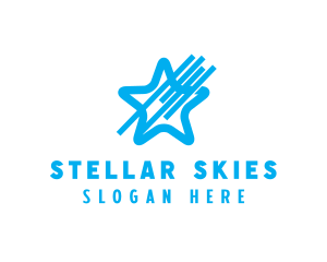 Sky Blue Star logo design