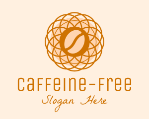 Abstract Flower Coffee Bean logo