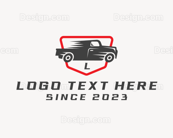 Fast Pickup Truck Logo