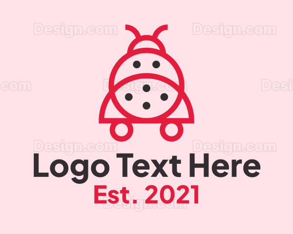 Cute Lady Bug Logo