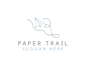 Paper Plane Doodle  logo design