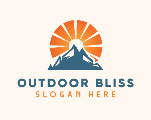 Sunrise Mountain Hiking logo design