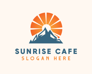 Sunrise Mountain Hiking logo design