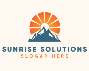 Sunrise Mountain Hiking logo design