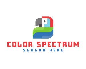 Colorful Pet Parrot  logo design