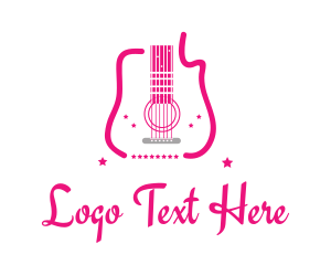 Pink Guitar Stars logo