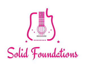Pink Guitar Stars logo