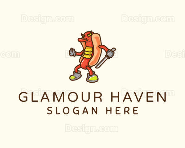 Samurai Hot Dog Logo