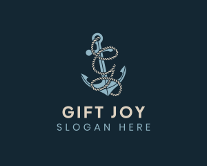 Anchor Rope Letter G logo design