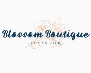 Nature Blossom Flower logo design