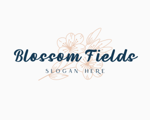 Nature Blossom Flower logo design