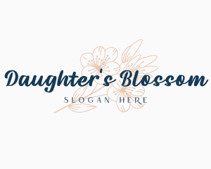 Nature Blossom Flower logo design