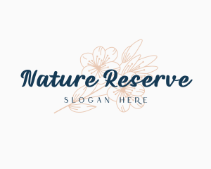 Nature Blossom Flower logo design