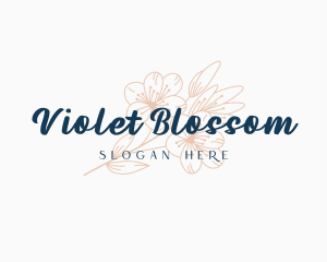 Nature Blossom Flower logo design