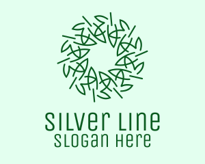 Minimalist Flower Line Art logo design