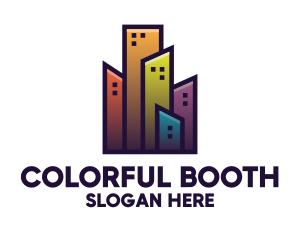 Colorful City Building logo design