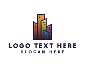 Colorful City Building logo