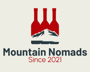 Mountain Liquor Bottle  logo design