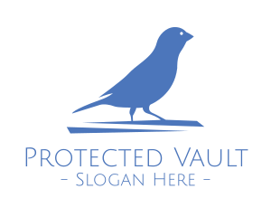 Small Blue Bird  logo design