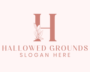 Elegant Leaves Letter H logo design