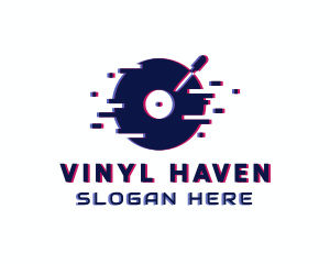 Glitch Vinyl Disc logo