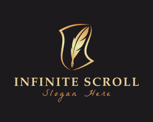 Scroll Writing Quill logo