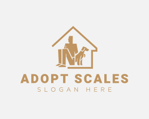 Man Dog Shelter logo design