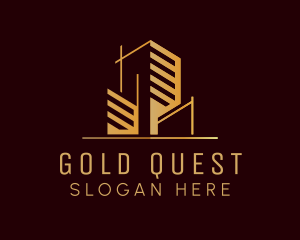 Gold Tower Construction logo design