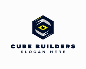 Cube Eye Surveillance logo design