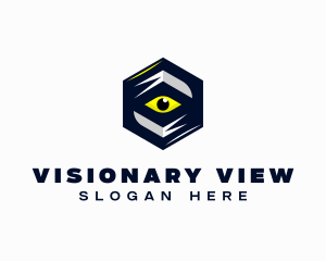 Cube Eye Surveillance logo design