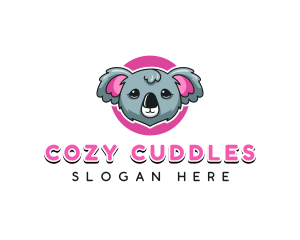 Cute Koala Bear logo design